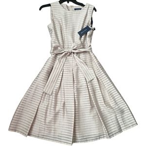 NWT Tommy Hilfiger Cream A-line Dress, Size 4